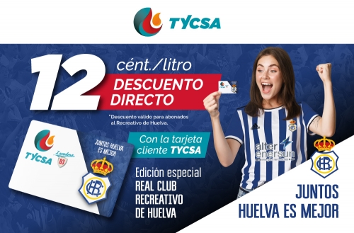 Gasolineras TYCSA se convierte en patrocinador del Recreativo Huelva